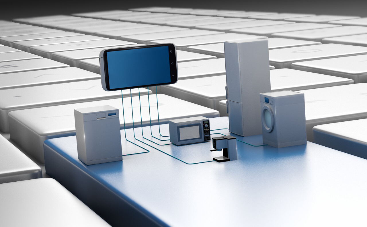 家电器连接到智能手机上pc键盘