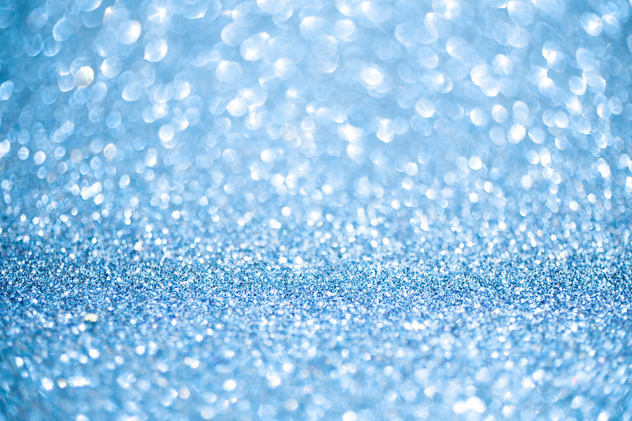 离焦模糊的蓝色灯光背景