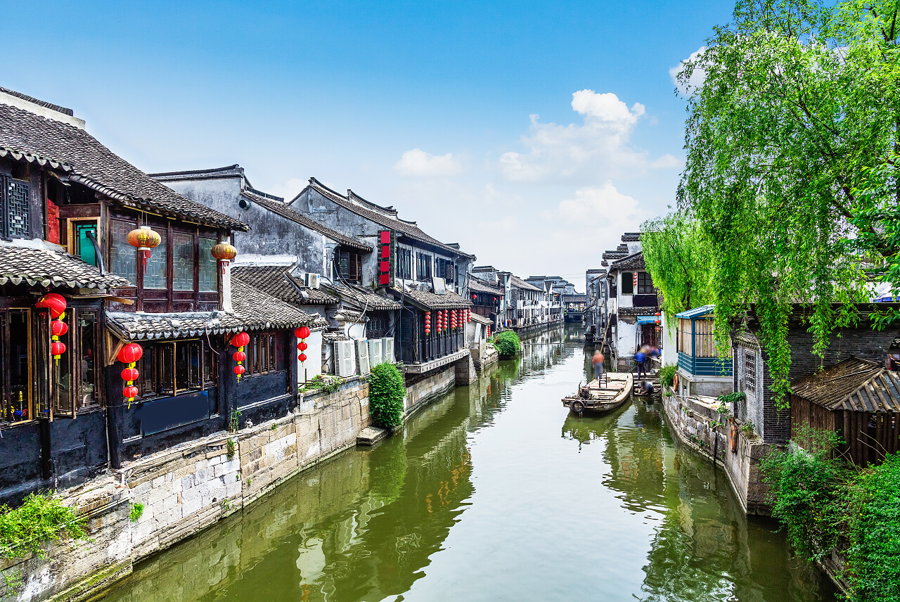 西塘古镇西塘的美丽风景浙江