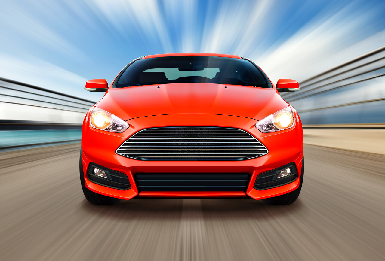 体育赛车在运动模糊速度正轨