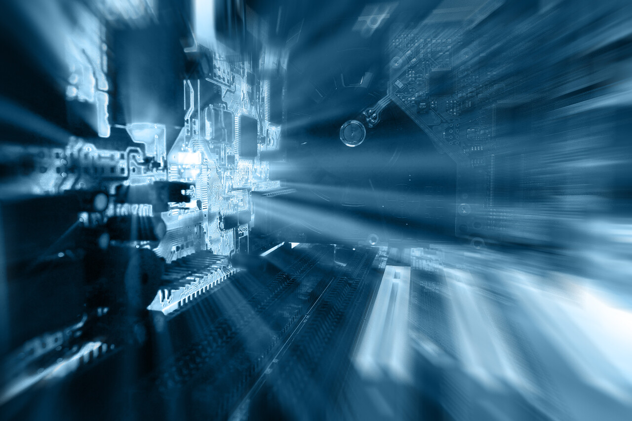 微电子计算机芯片背景