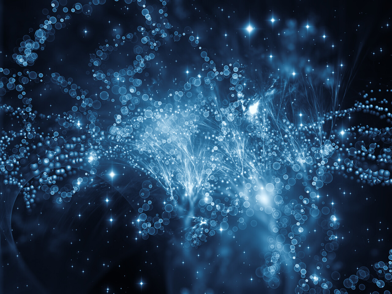 原子、 分子和分形元素来配合你的设计上的生物学、 化学、 技术、 科学、 教育主题的背景