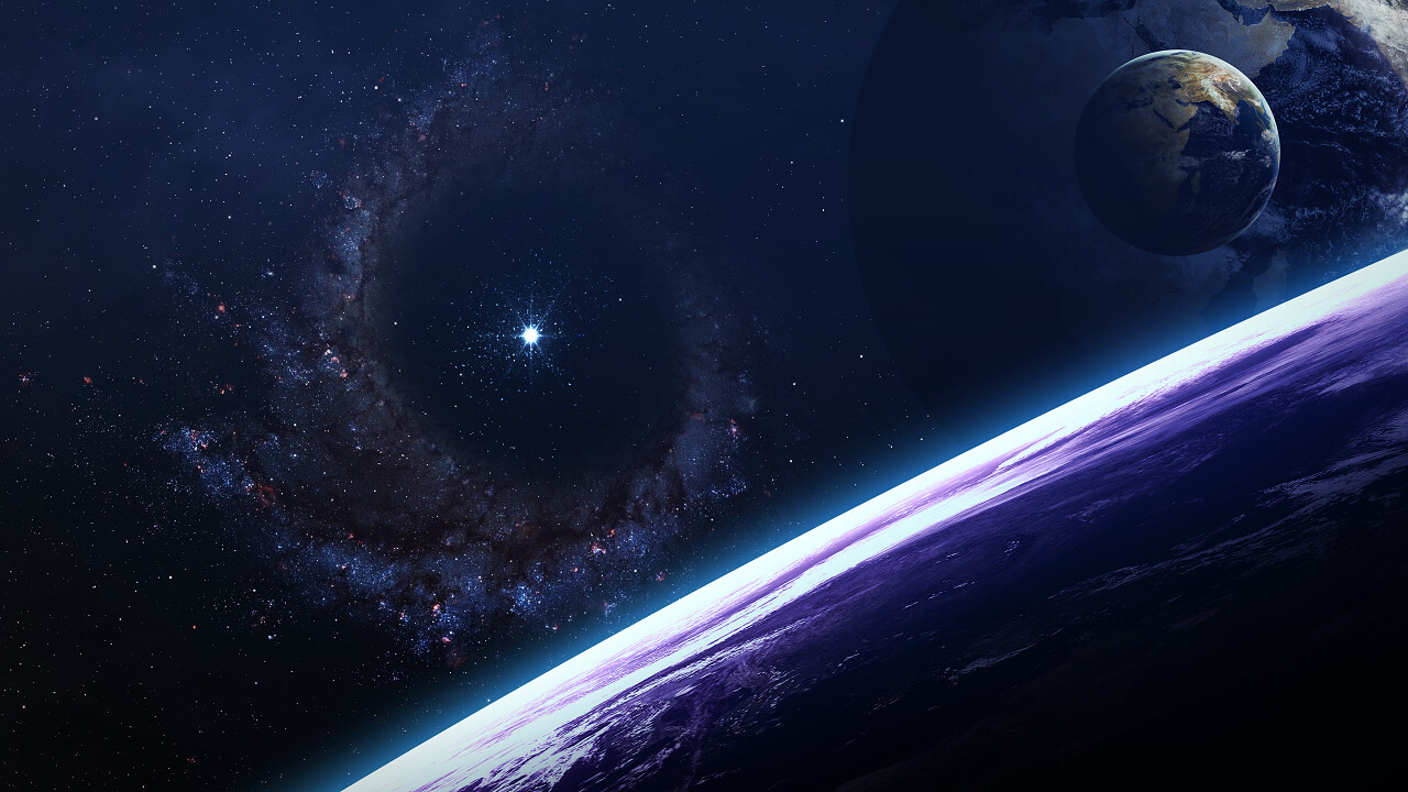 探索外太空中美丽的行星、恒星和星系