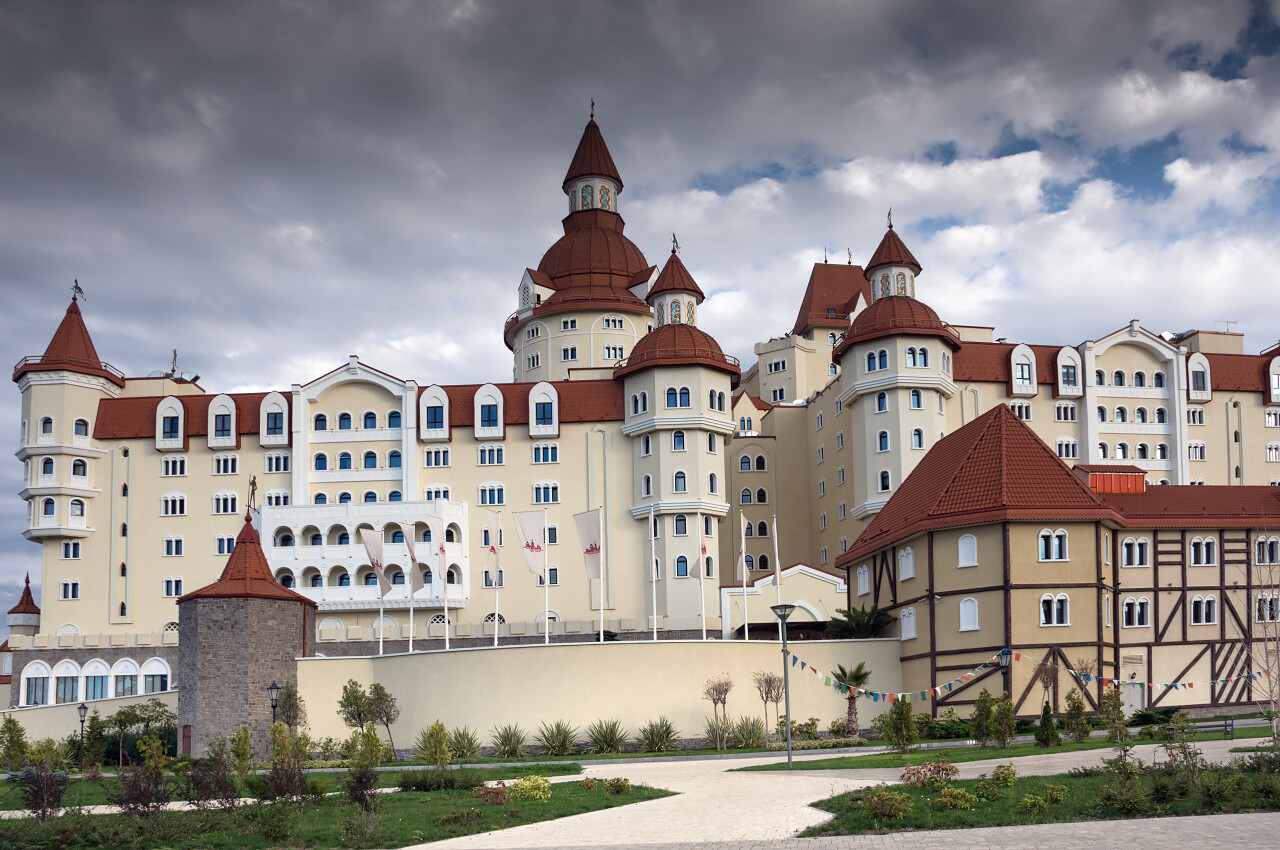 天空下奥林匹克公园建筑图