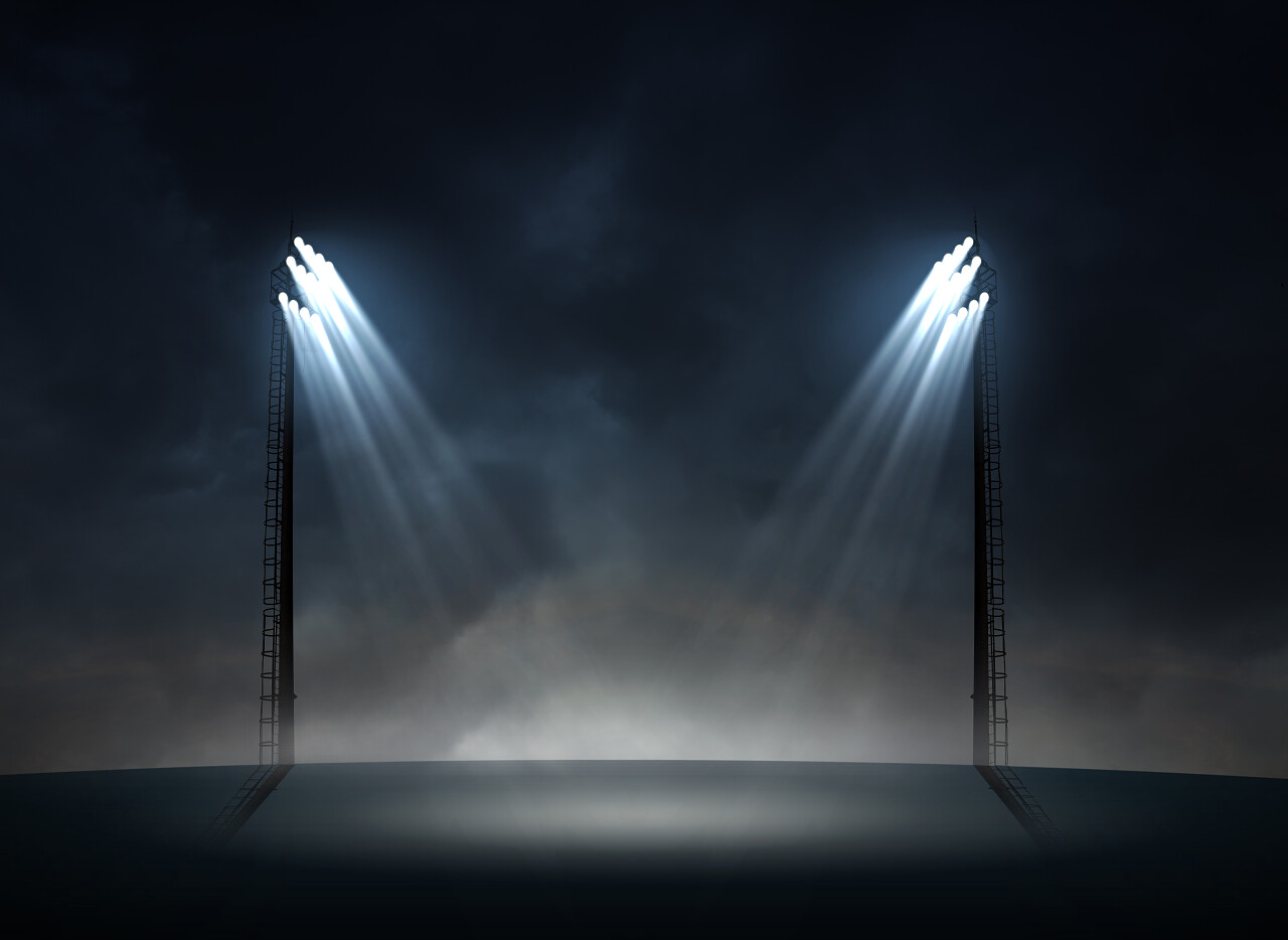 3d 建模渲染下的聚光灯背景.