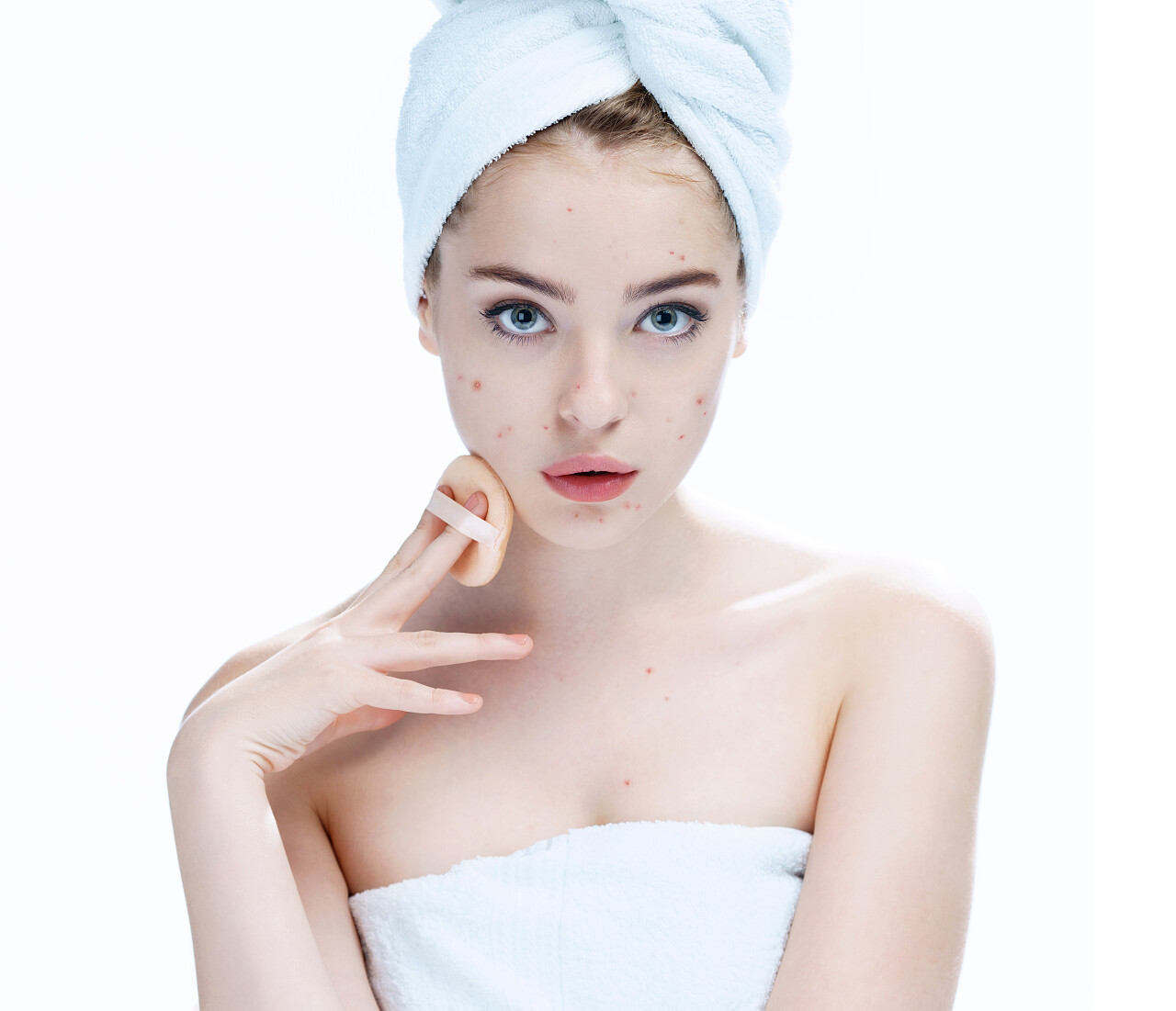 女人的皮肤护理概念