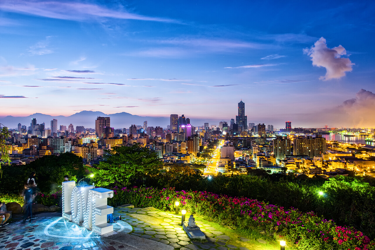 台湾高雄市的景色台湾旅游