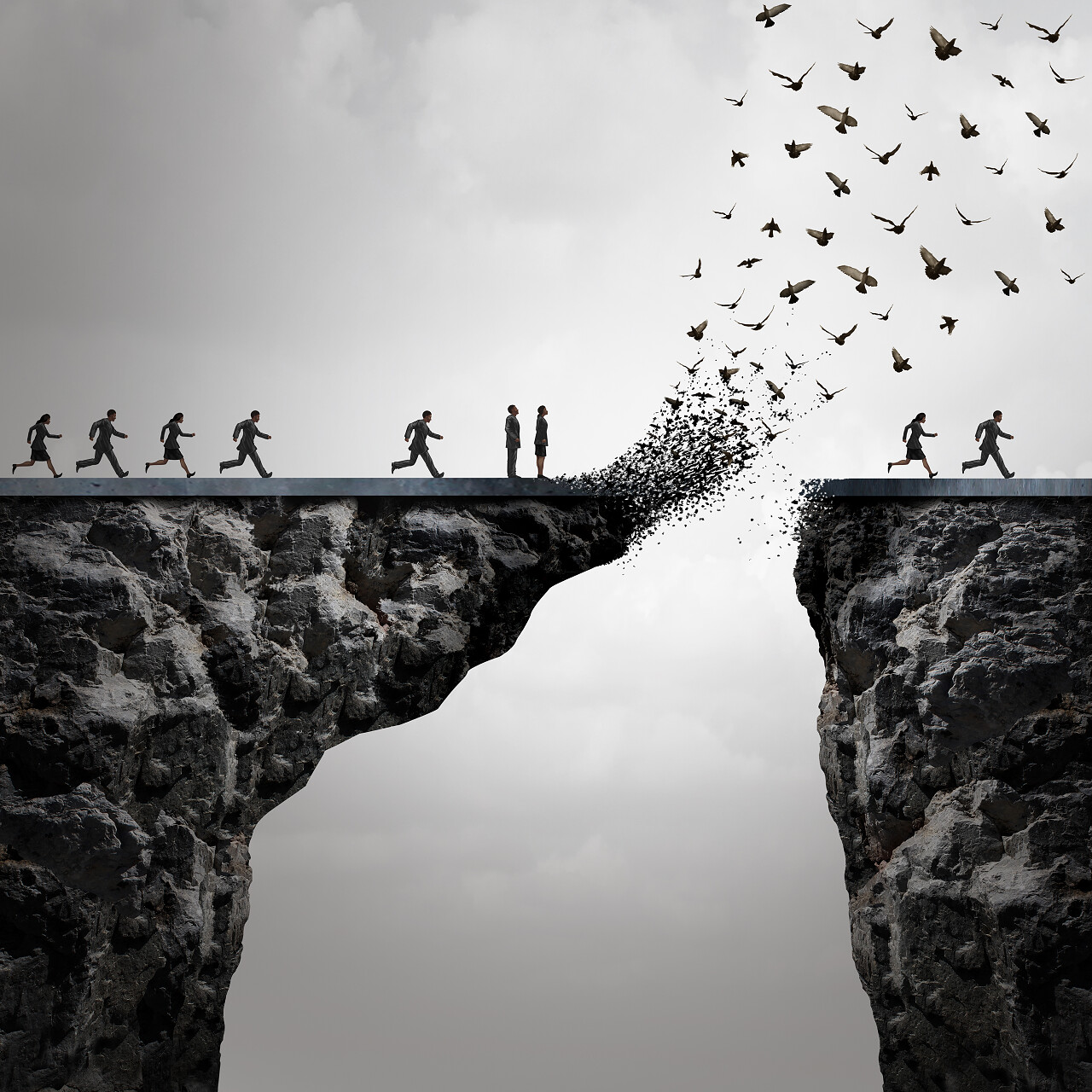 努力奋斗奔跑的人们奋斗团结创新