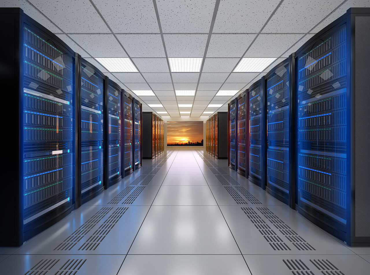 现代服务器室内