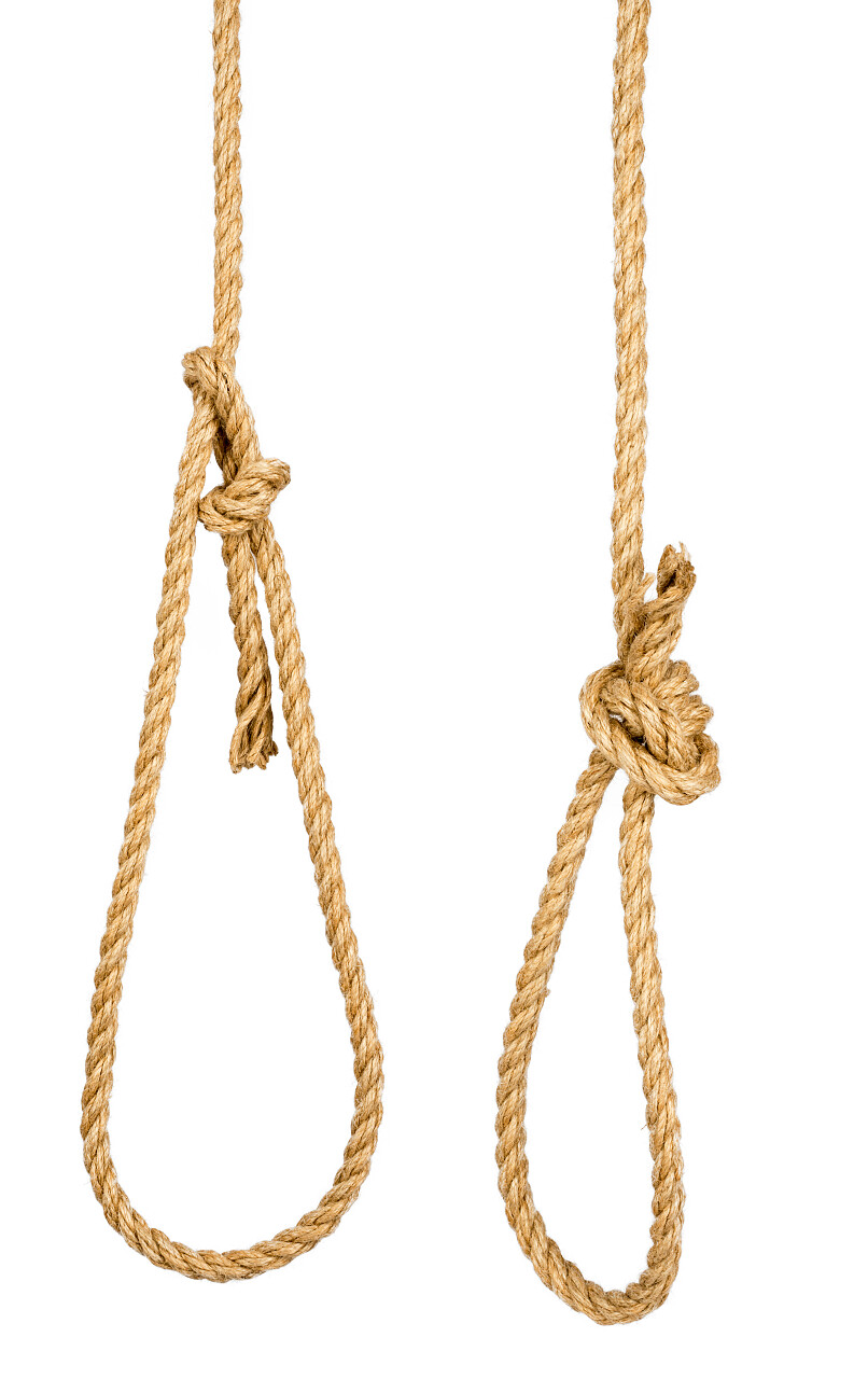 白色背景的绳环