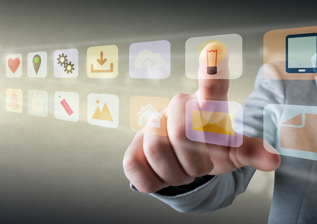 高科技的触摸屏