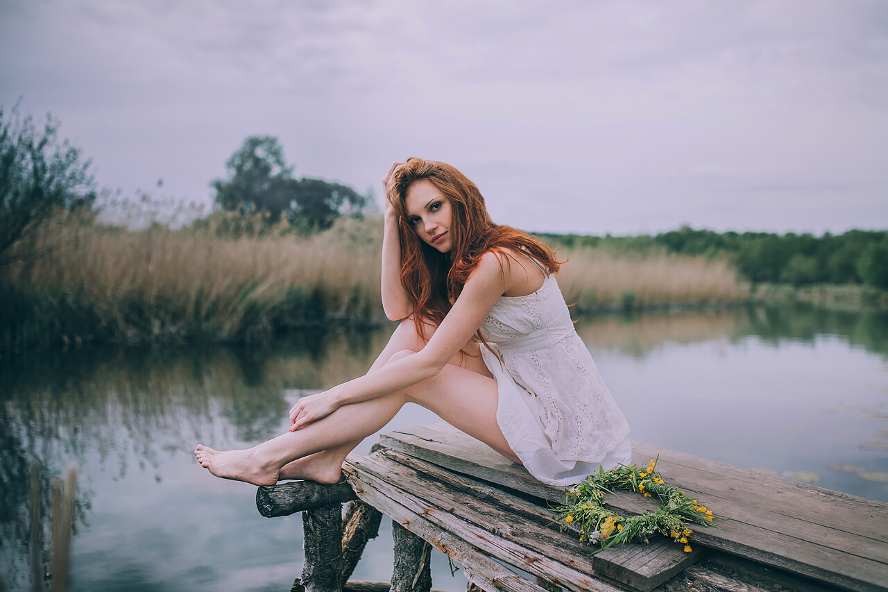 海边水边湖边美女写真美女欧美美女照片