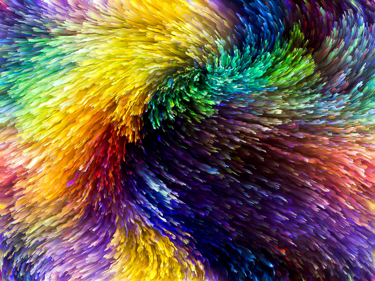 彩色立体爆炸生动条纹艺术背景