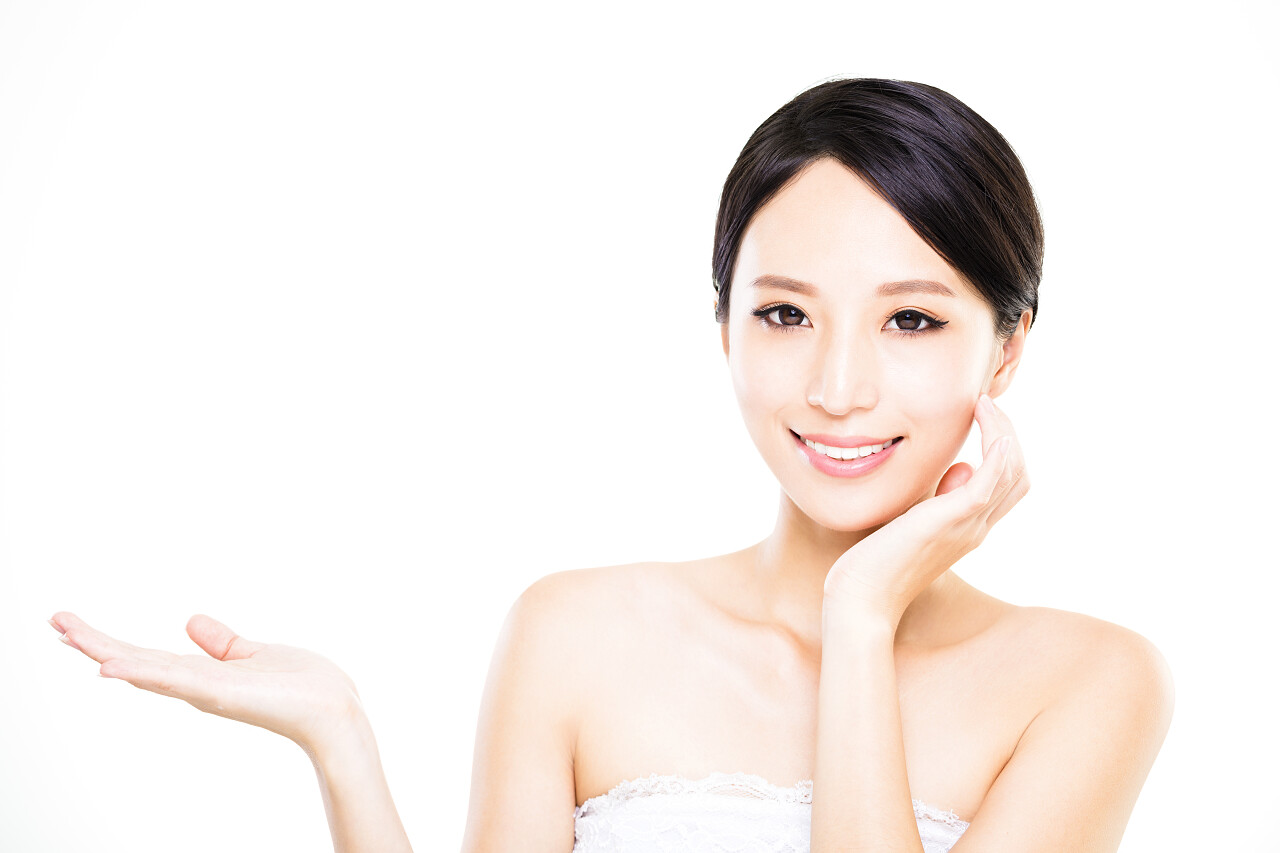 美容女性人物人像半身漂亮欧美女人人物特写