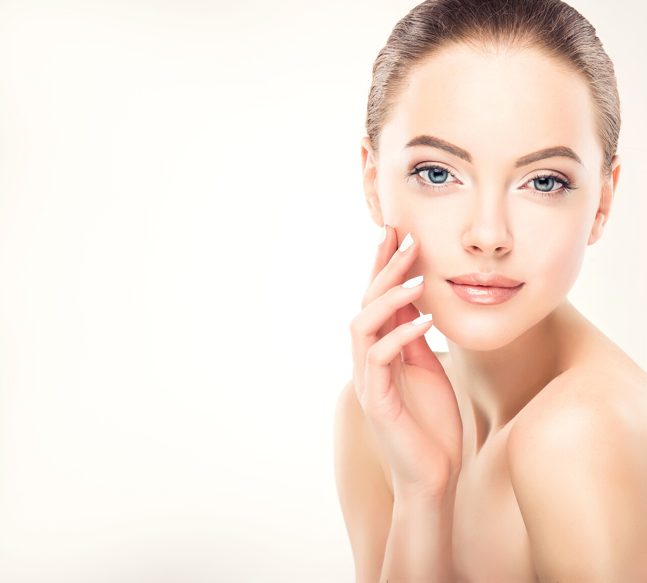 美容女性人物人像半身漂亮欧美女人人物特写