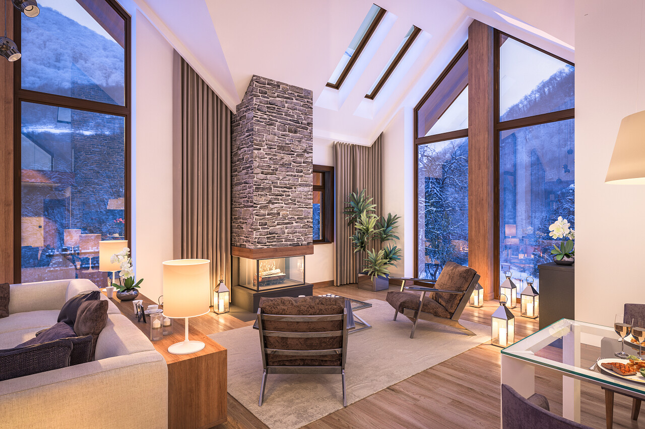 简约风格室内客厅建筑整齐客厅室内设计