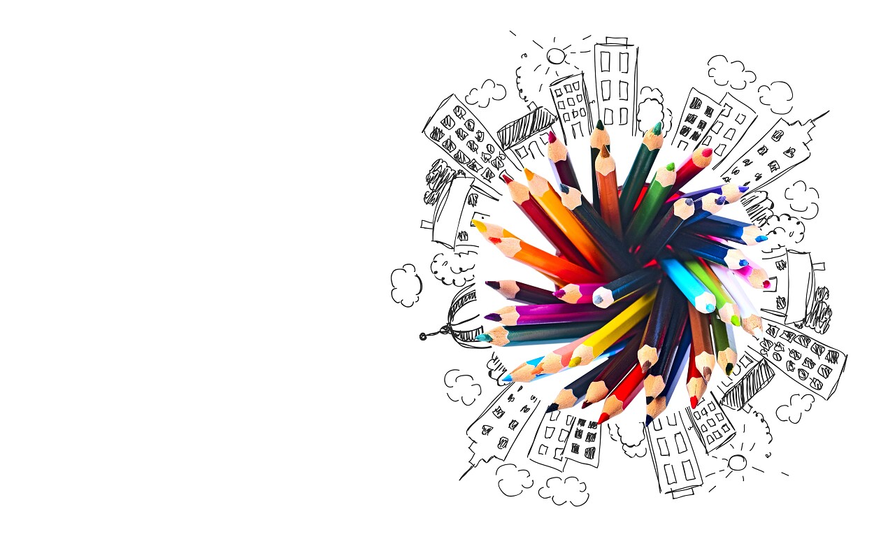 彩铅铅笔彩色铅笔绘画艺术笔尖文具