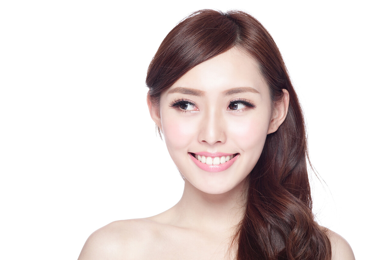 美容女性人物人像半身漂亮亚洲女人人物特写