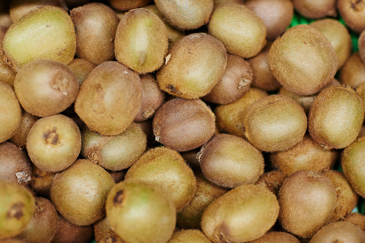平铺棕色食物水果新鲜美味猕猴桃新鲜猕猴桃背景