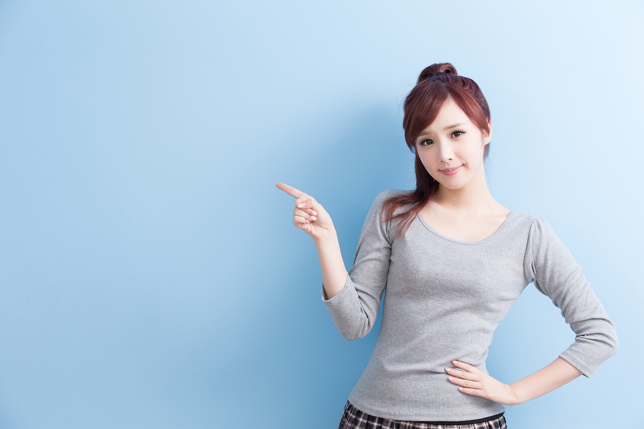 女性人物人像半身漂亮亚洲女人人物特写