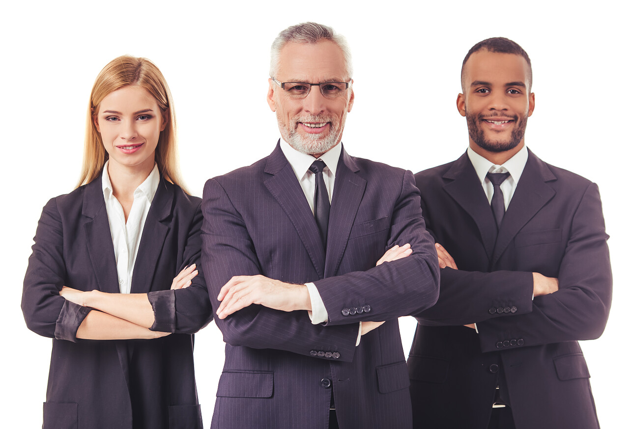 商务人士职场精英年轻团队商业团队企业专业商务精英团队成功人士商务男女