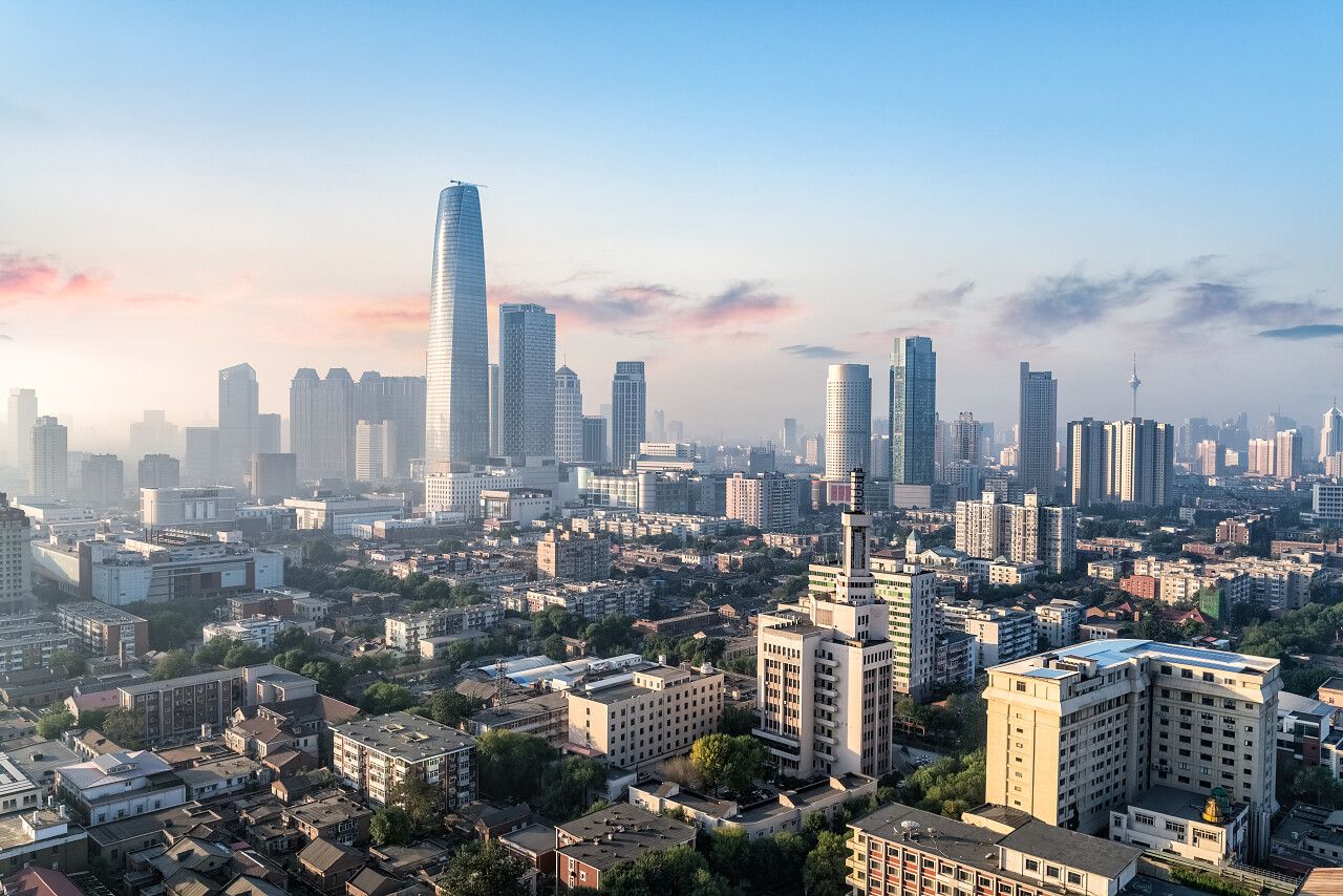 中国现代城市景观天津旅游