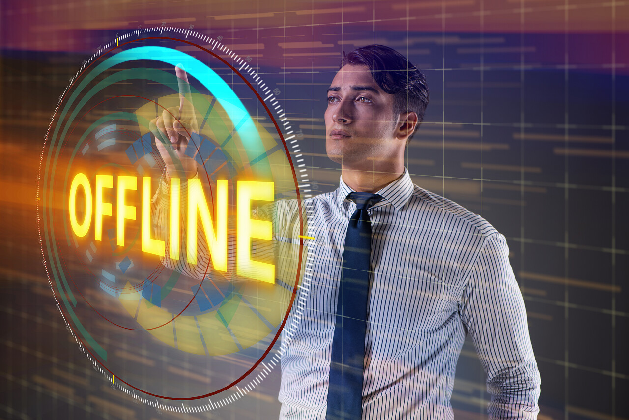 商人压脱机虚拟按钮