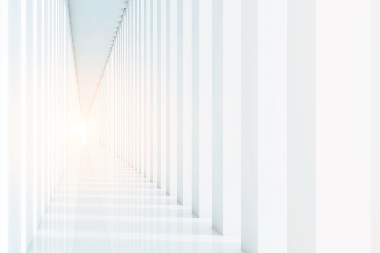 白色的走廊