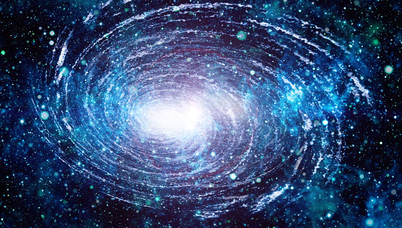 五彩斑斓的夜空外太空背景