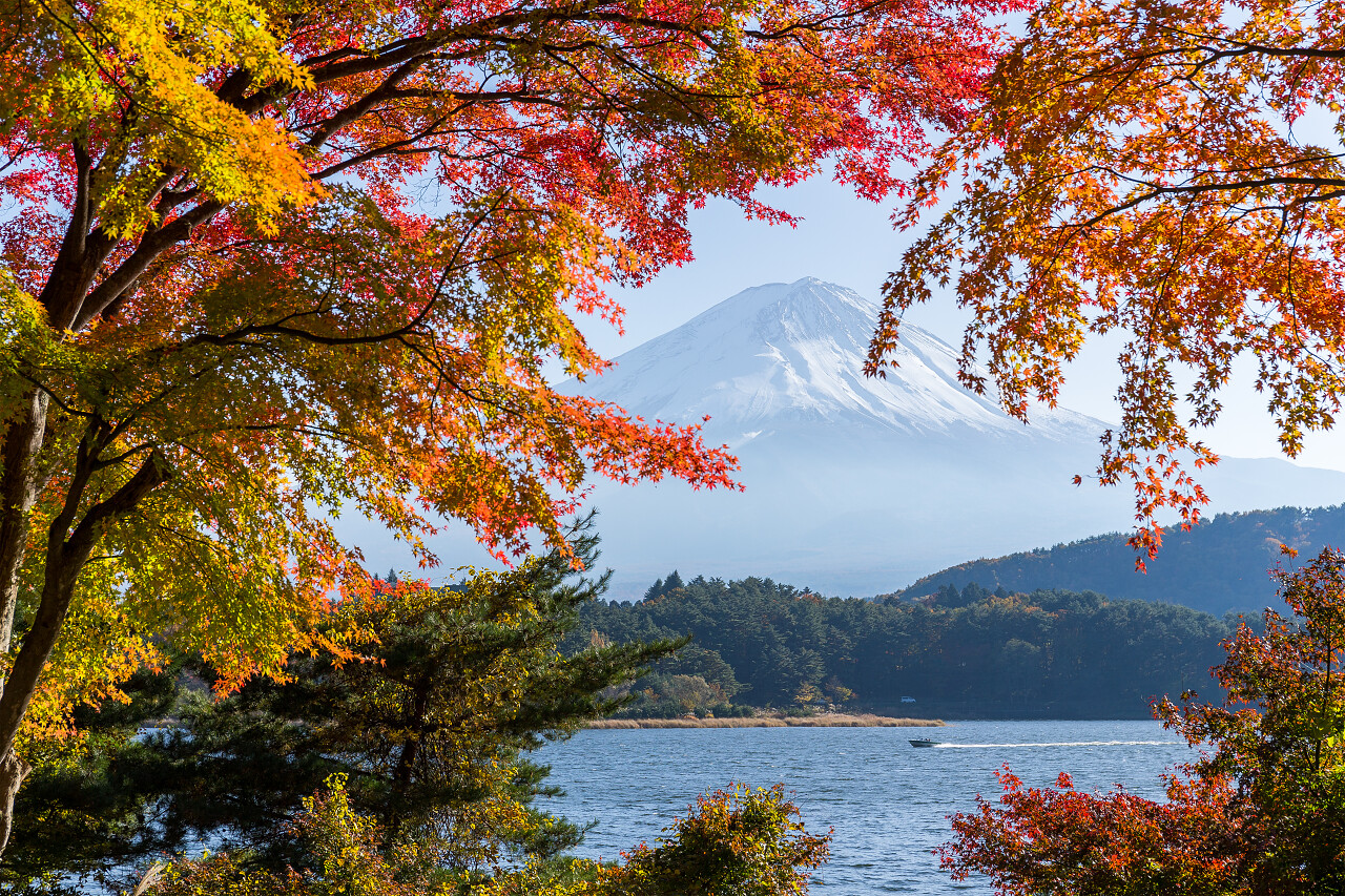 富士山与河口湖日本旅游