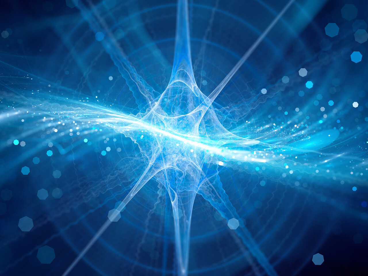 多彩的伽玛射线爆发的空间 在空间中 引力波源计算机生成抽象背景 3d 渲染