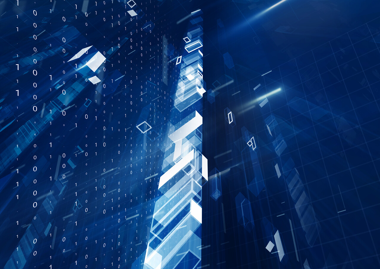 抽象的几何技术设计元素