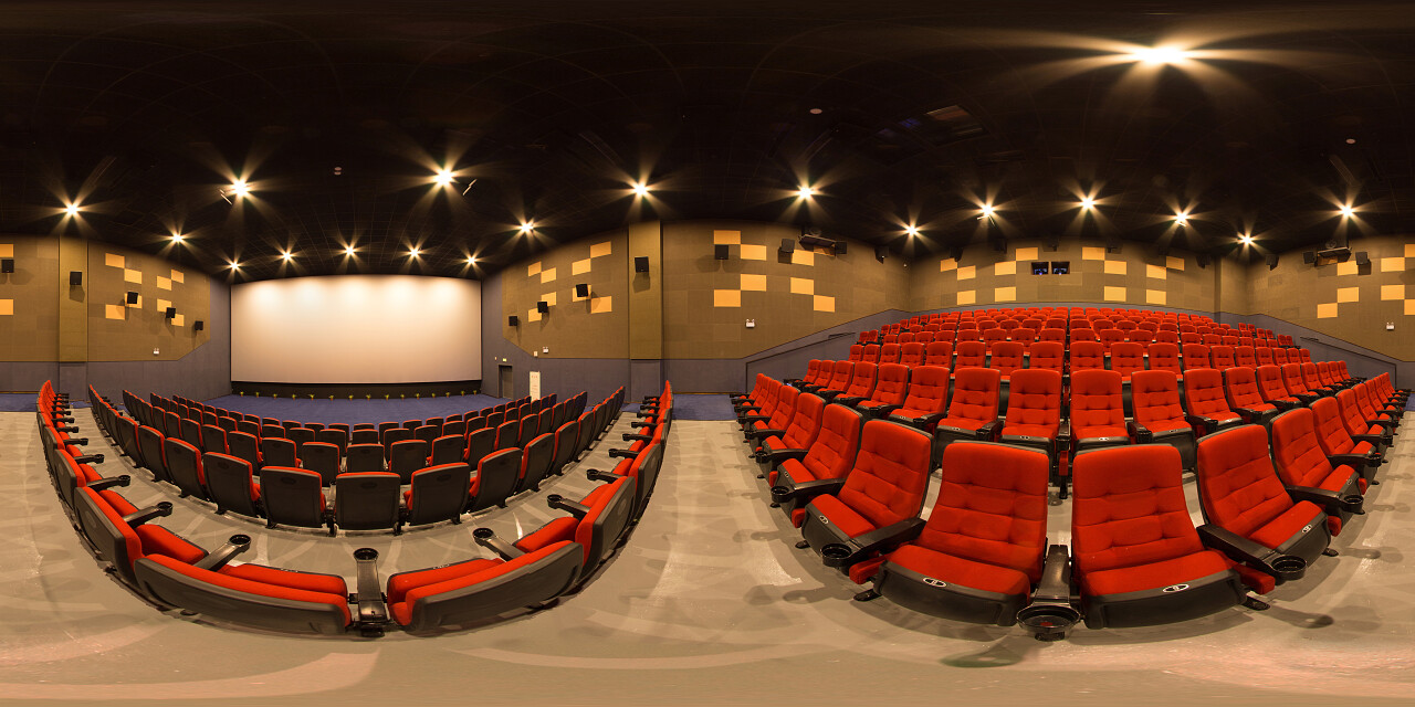 完整的球面无缝电影院全景摄影图