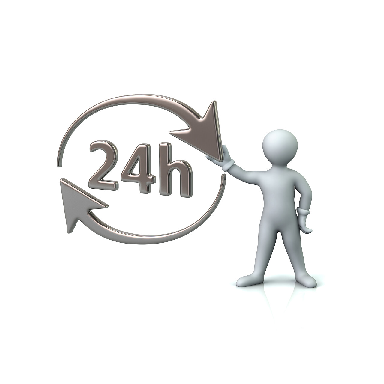 男子手持背景上的抽象图