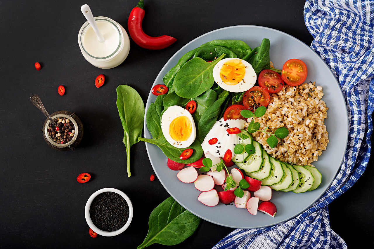 饮食新鲜蔬菜沙拉