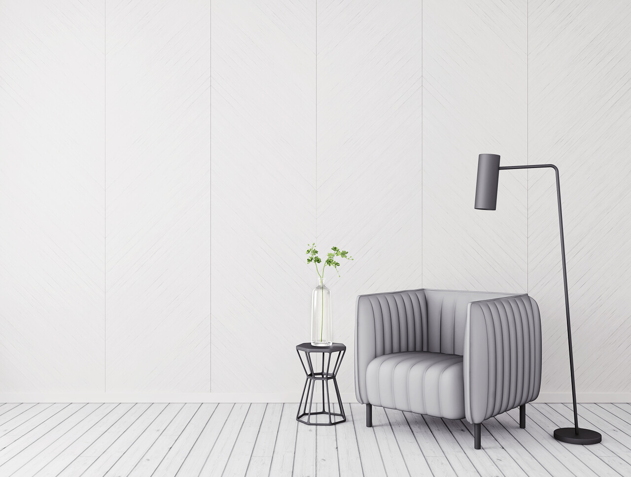 现代室内空间与漂亮的家具