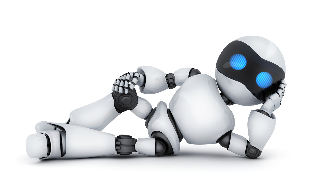 现代白色机器人