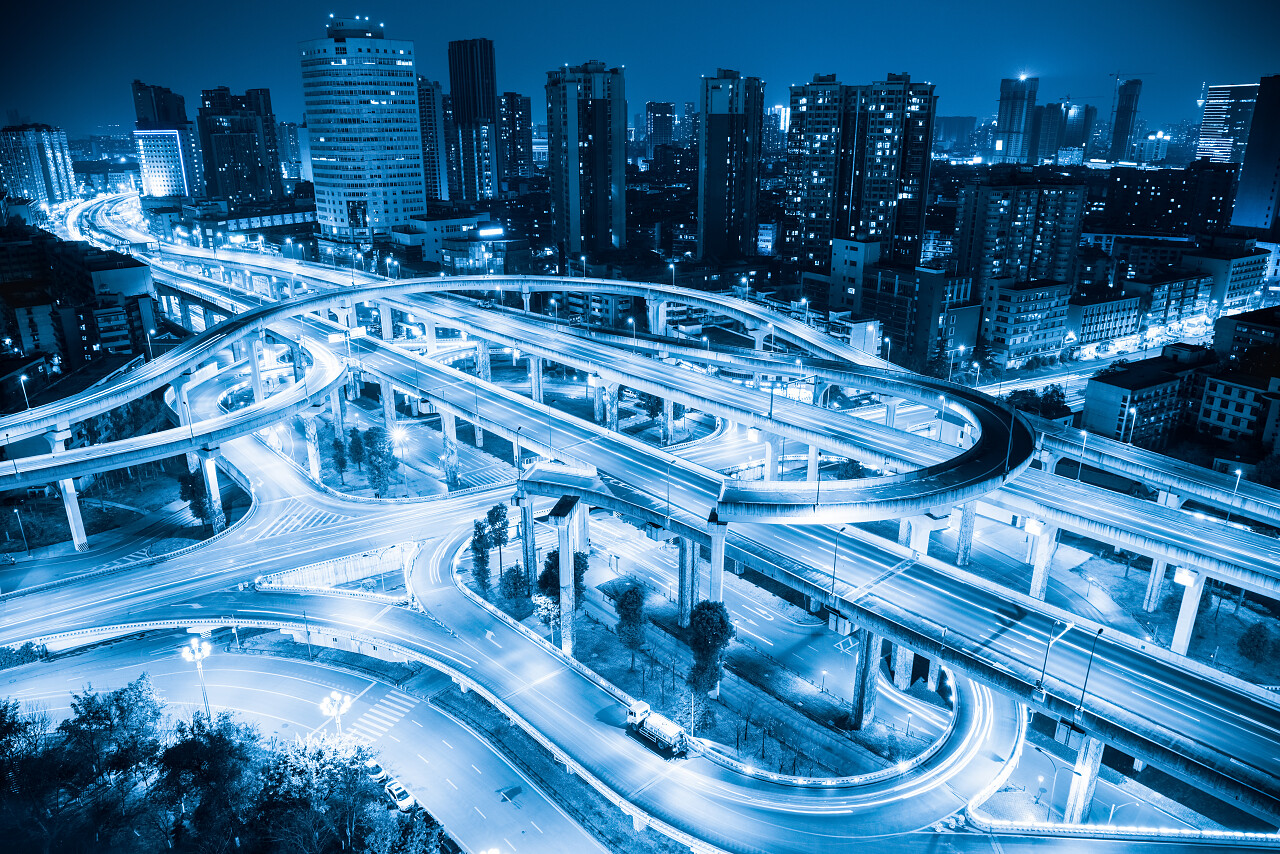 城市立交桥成都旅游