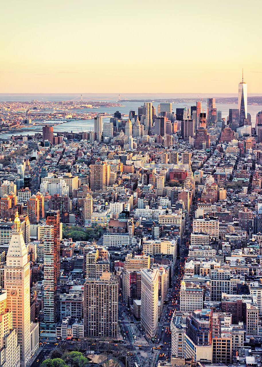 美国纽约摩天大楼在市中心曼哈顿和曼哈顿下城美国旅游国外全球旅游