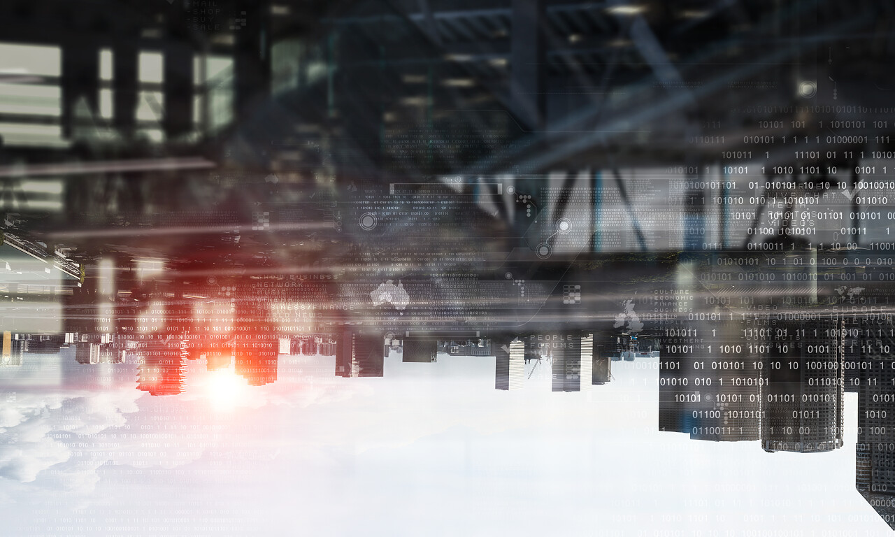 业务图表与大都市城市区组合