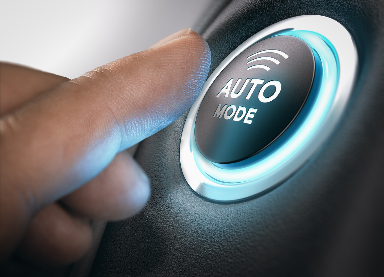 按钮激活自动模式