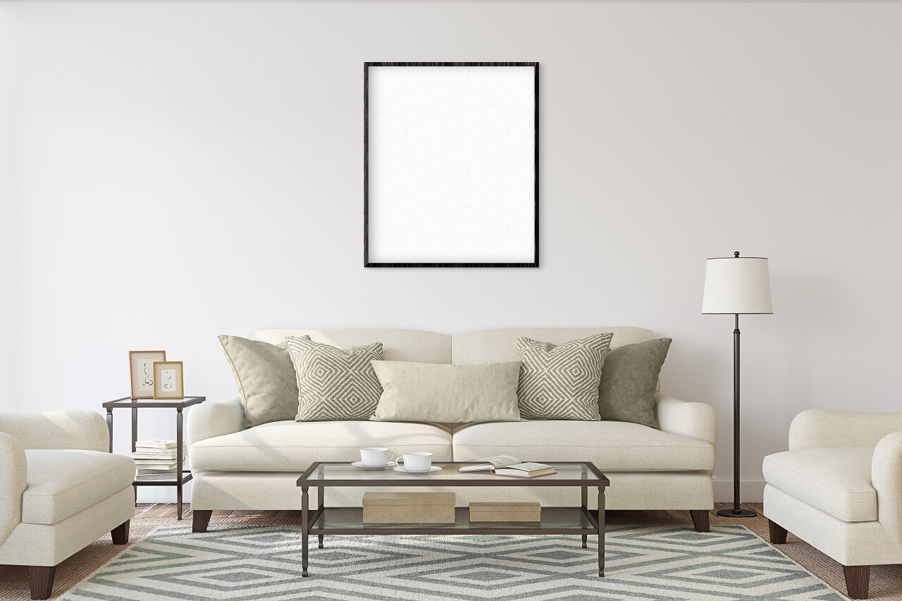 美白隔离与黑色框架样机的