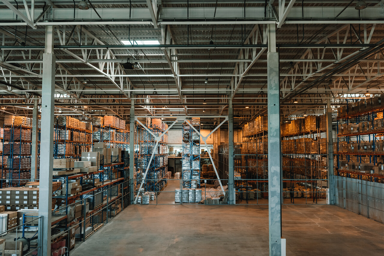 现代仓库货架物流仓库物流园区