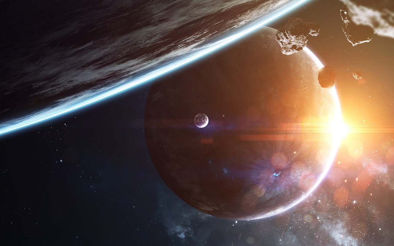 太空宇宙概念场景