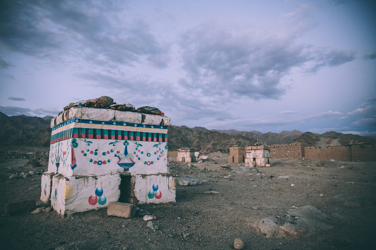 印度喜马拉雅地区的古历史建筑