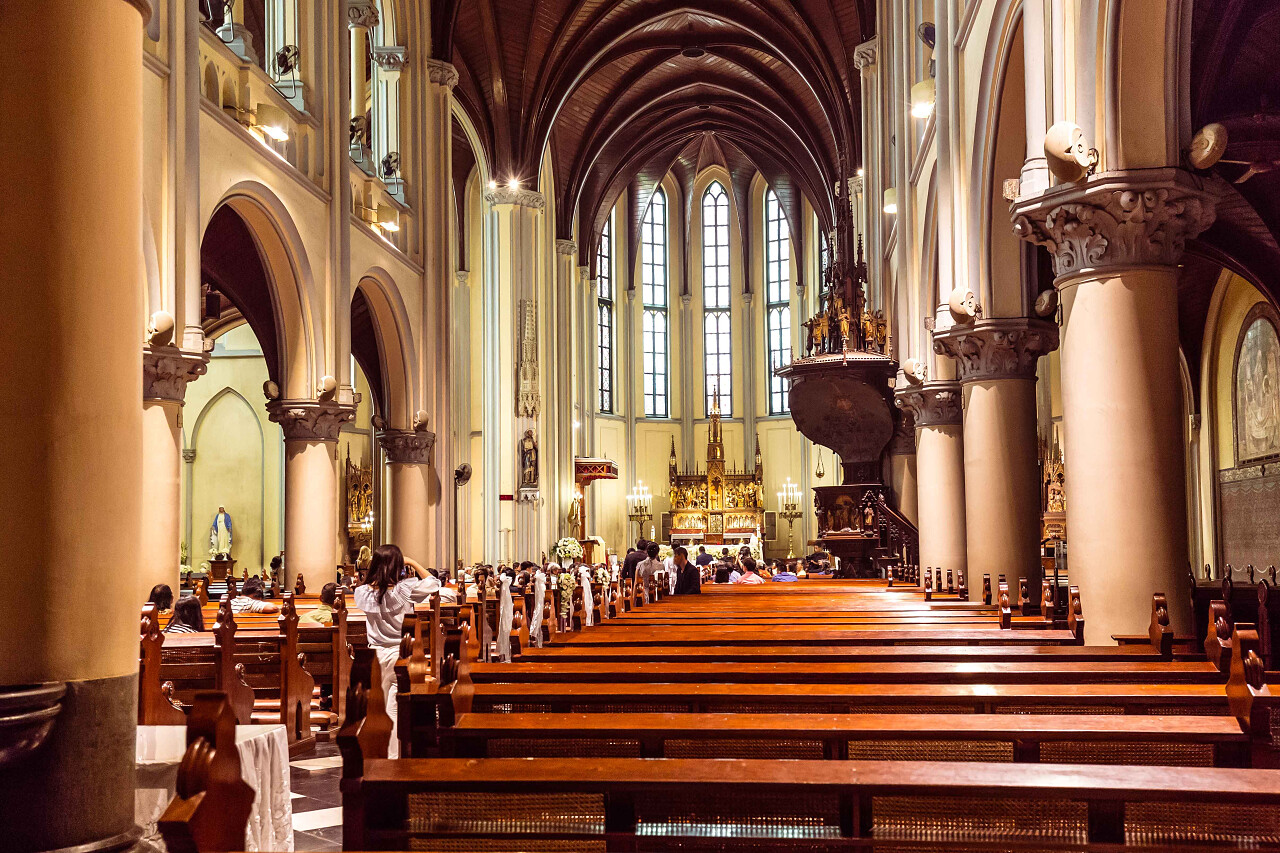 假设的圣玛丽大教堂雅加达爪哇印度尼西亚