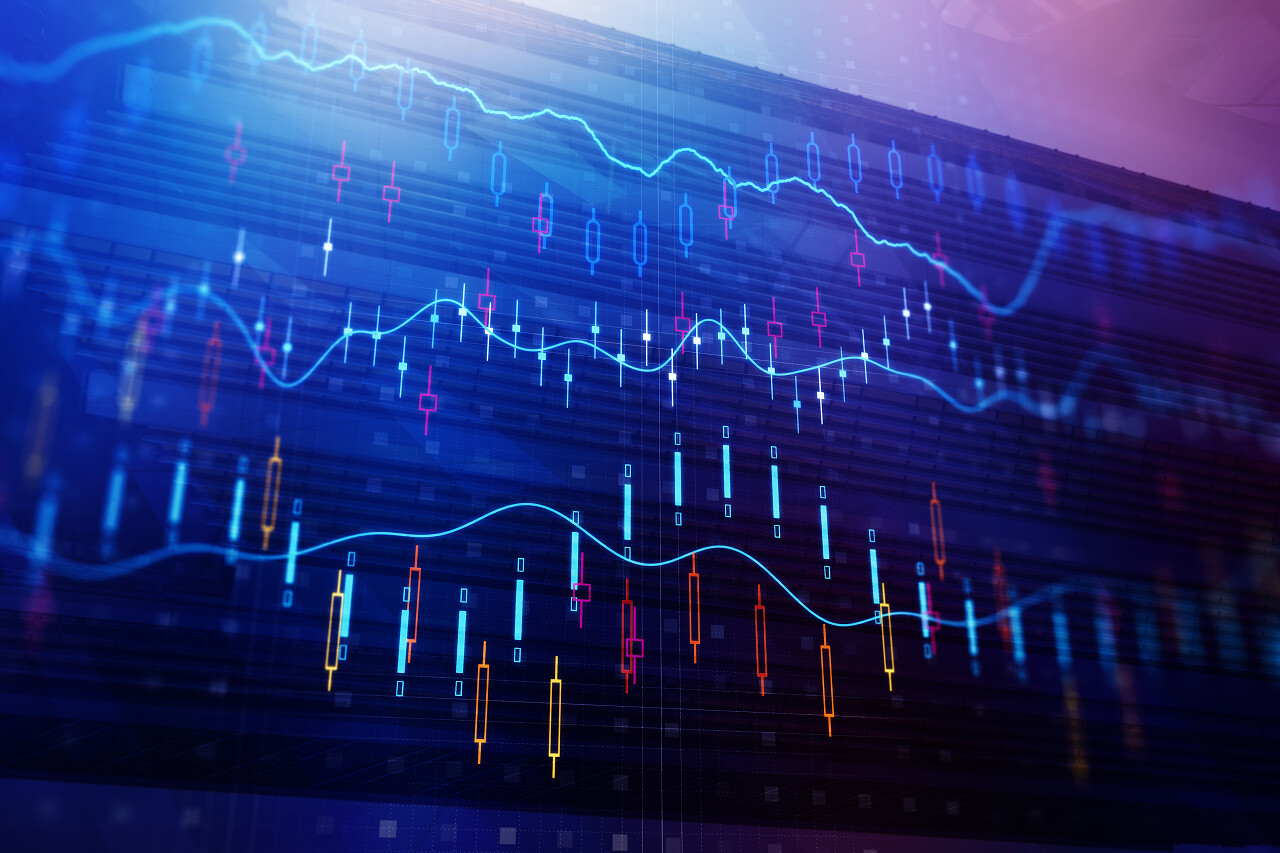 抽象外汇贸易和投资概念背景