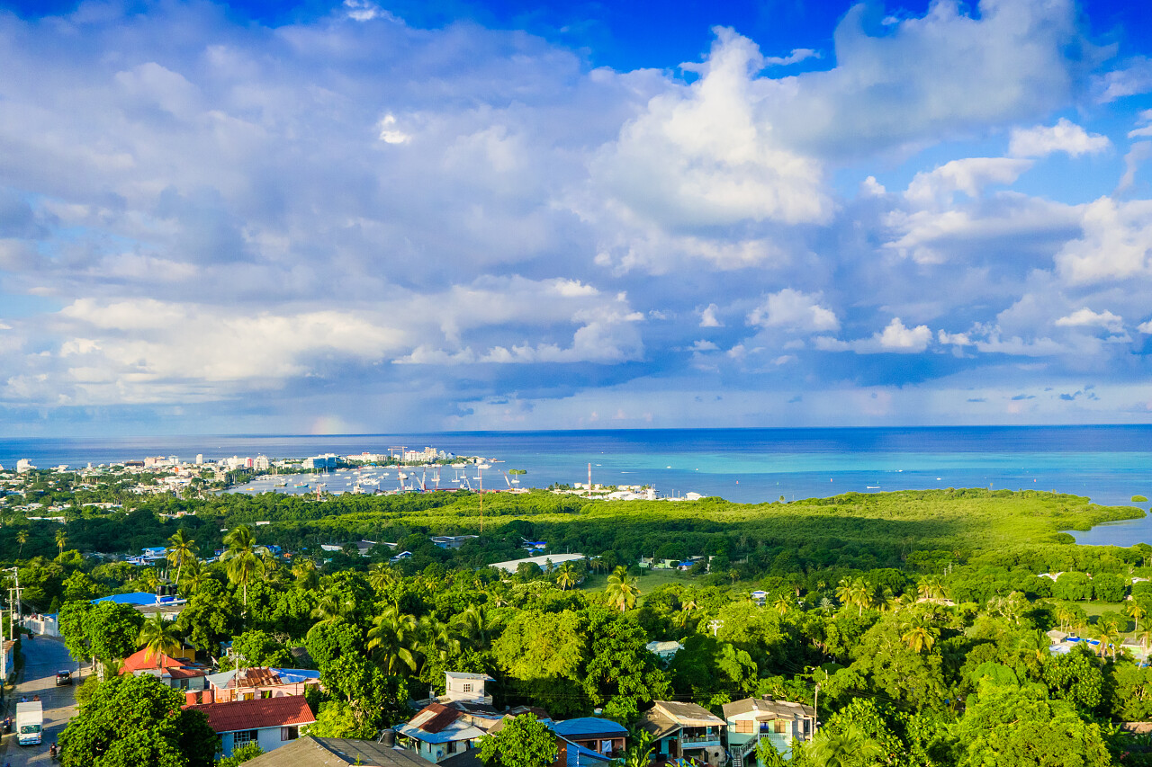 美丽的景观景色的圣安德斯岛哥伦比亚和加勒比海南美洲.海南旅游