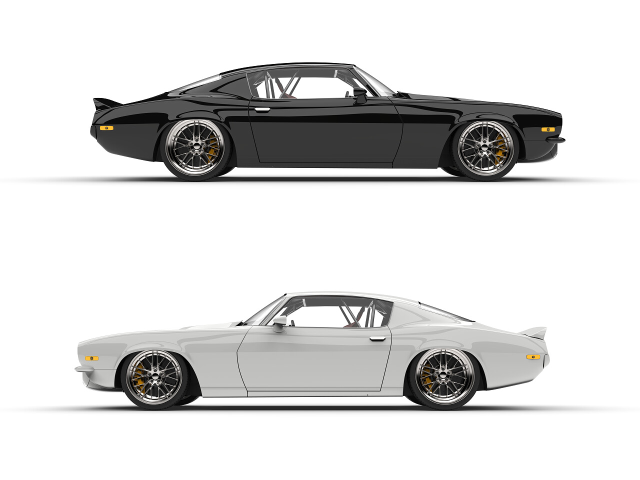 黑白经典美国老爷车