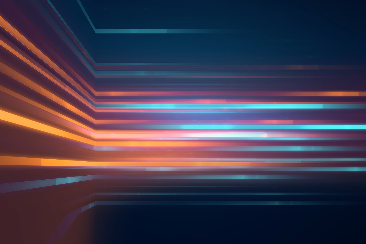 蓝色几何抽象技术与科学背景